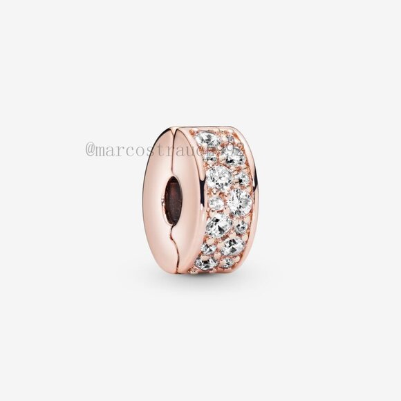 Pandora Clear Pavé Clip Charm - Picture 1 of 3